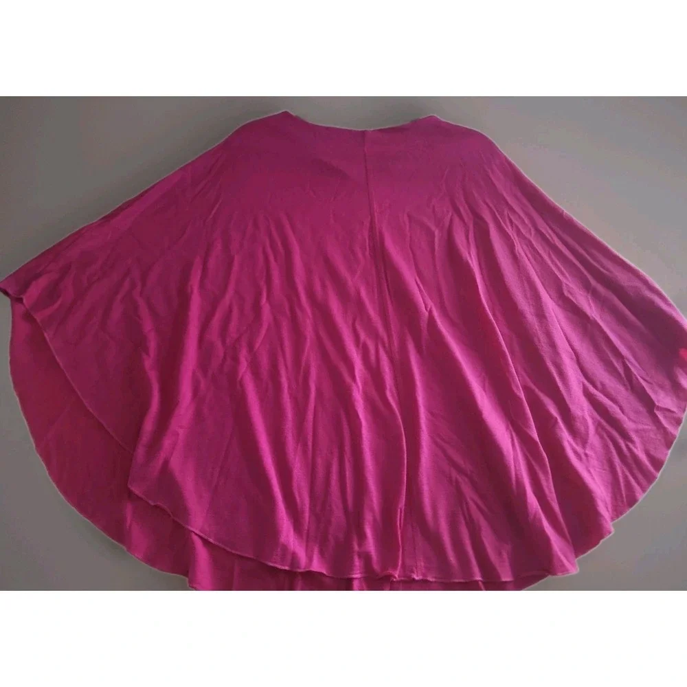 Merino Wool Poncho One Size New Zealand 100% Wool Pink Lightweight Travel Wrap